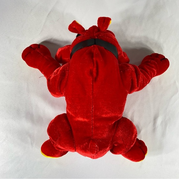 Small Red Bull Dog 11” Plush - Picture 2 of 5